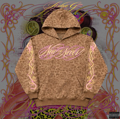 LISHA G Leopard Print "Now or Never" Hoodie