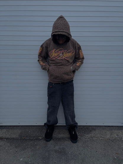 LISHA G Leopard Print "Now or Never" Hoodie