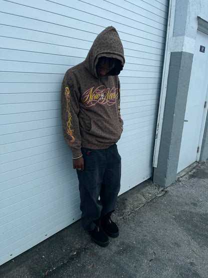 LISHA G Leopard Print "Now or Never" Hoodie