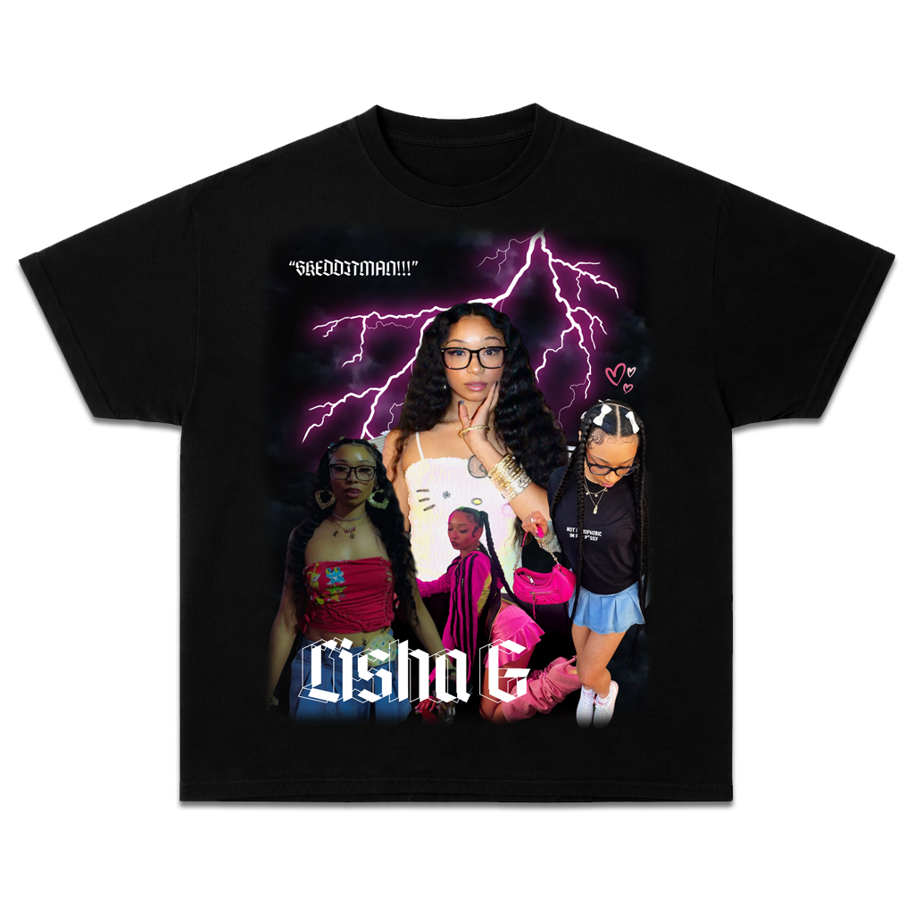 #skedditman Lisha G Black Tee