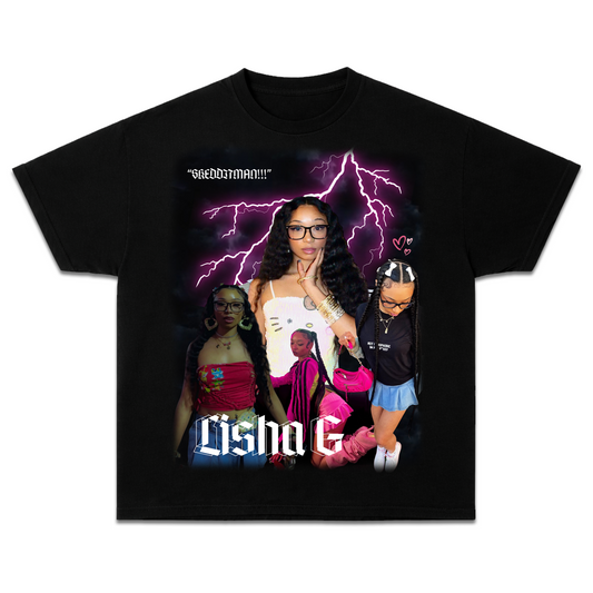 #skedditman Lisha G Black Tee